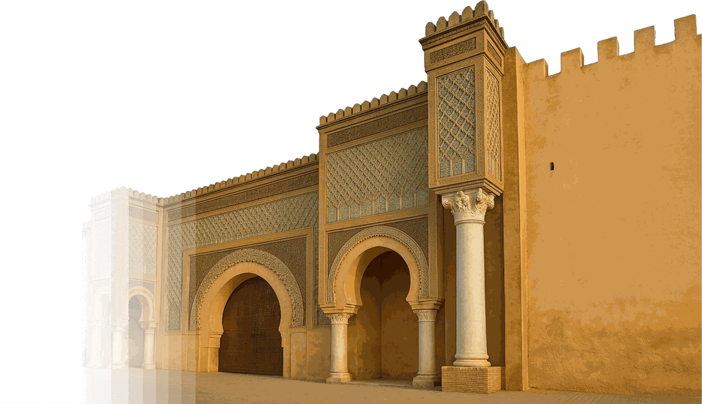 Bab Mansour, the monumental gate of Meknes